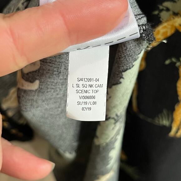 OLD NAVY Black Safari Animal Print Scenic Cami Tunic Tank Size XXL - Picture 5 of 8